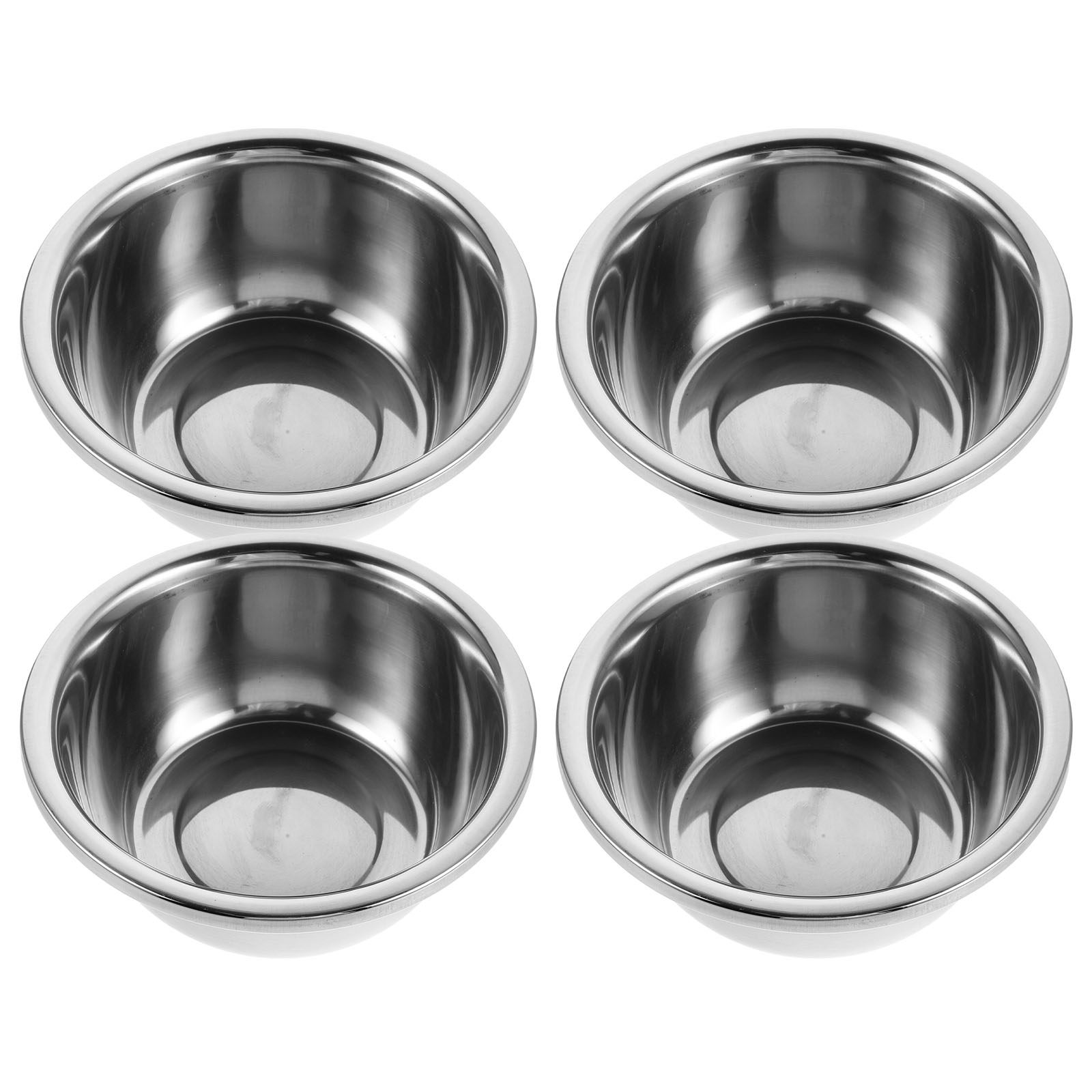 Meal Prep Bowl - ステンレス製ミキシングボウル4個組。厚手で深型のキッチン用ボウルで、食事の準備、生地の混ぜ合わせ、サラダの盛り付け、野菜や果物の盛り付けに最適。
