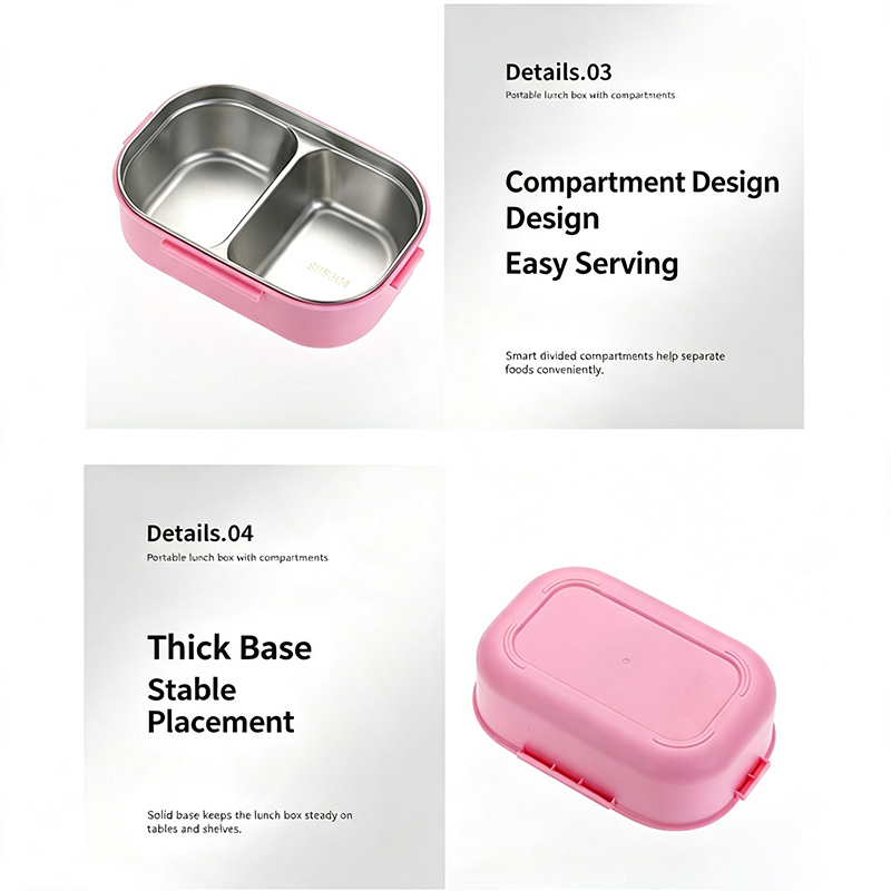 304ステンレス製コンパートメント弁当箱、仕切り付きランチフ - Meal Prep Bowl のレビューと価格