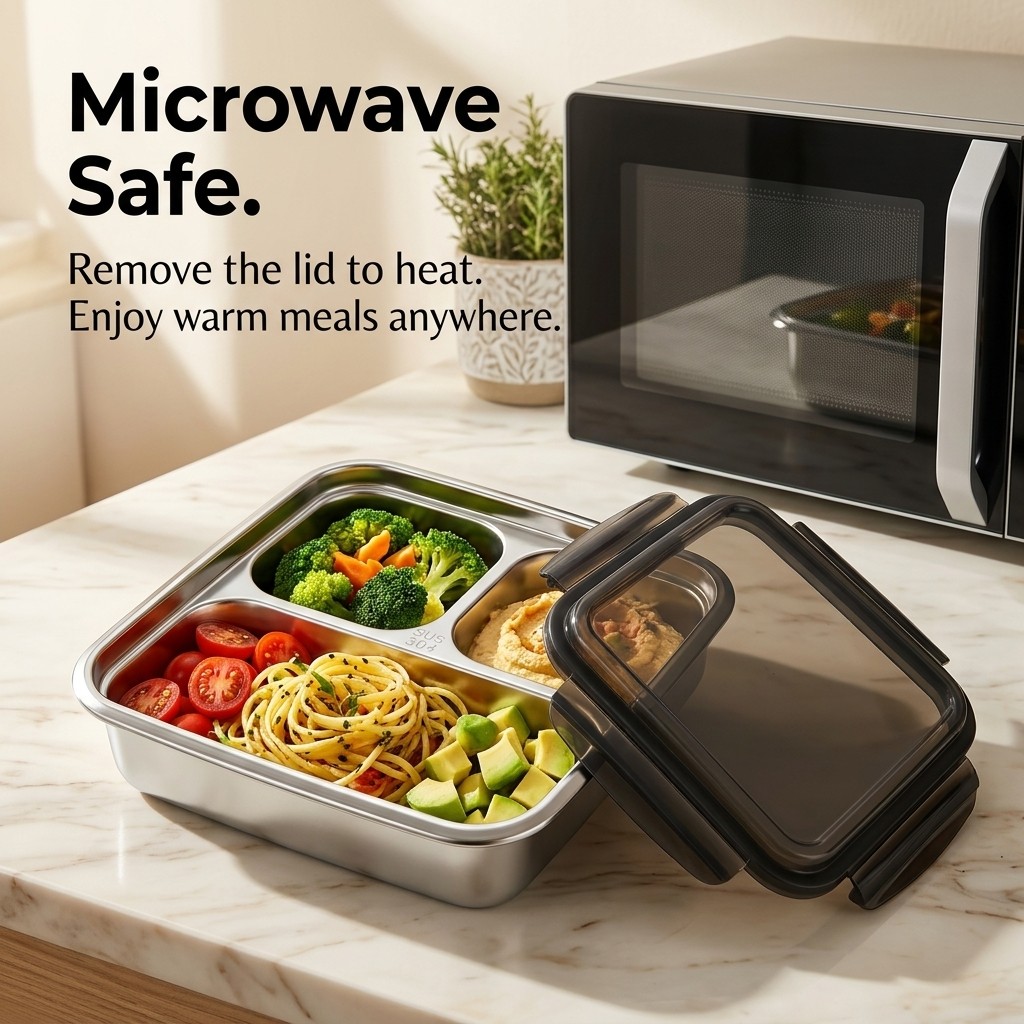 大容量ランチ容器 蓋付き 電子レンジ対応 漏れ防止 304ス - Meal Prep Bowl のレビューと価格