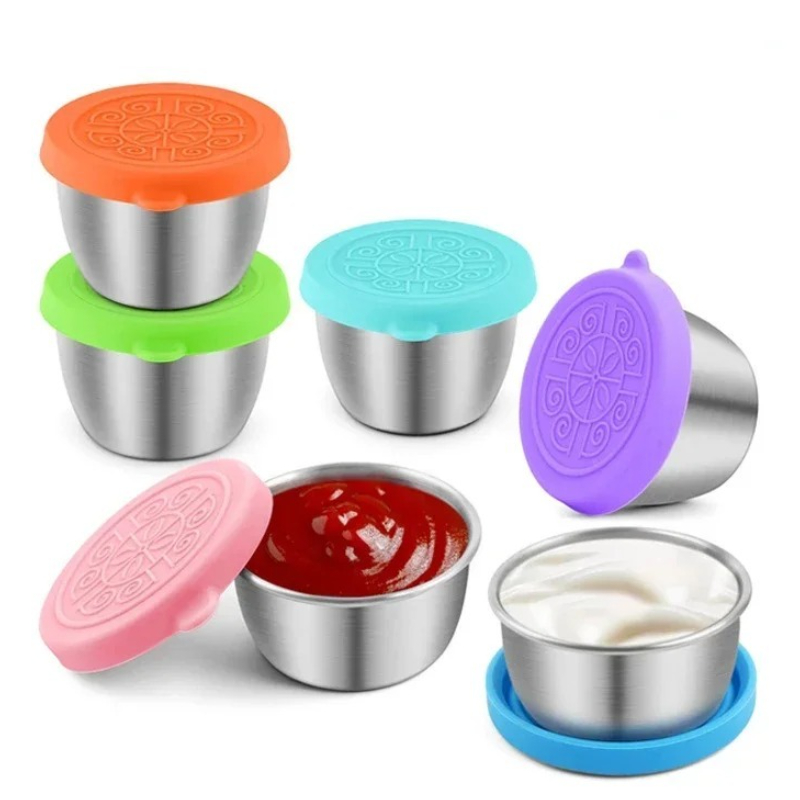 6個/セット 304ステンレス鋼製ディップソースカップ 食品 - Sauce Dipping Cup のレビューと価格