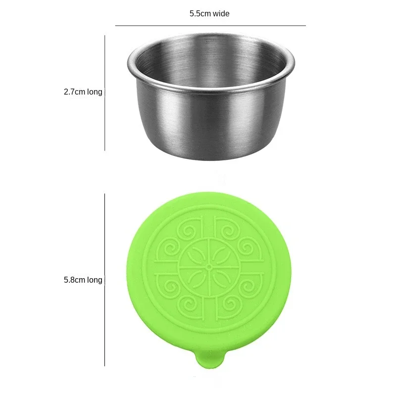 6個/セット 304ステンレス鋼製ディップソースカップ 食品 - Sauce Dipping Cup のレビューと価格