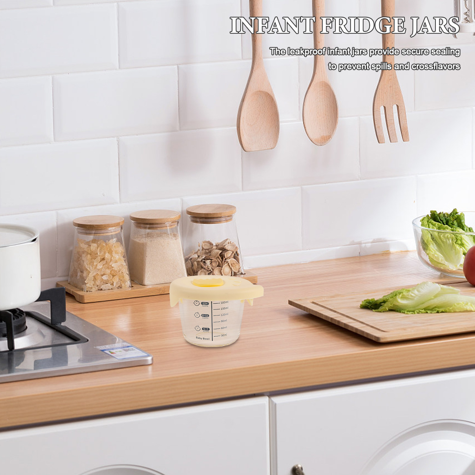 2個入り、赤ちゃん用食品保存ボウル、ガラス製、漏れ防止、冷蔵 - Meal Prep Bowl のレビューと価格