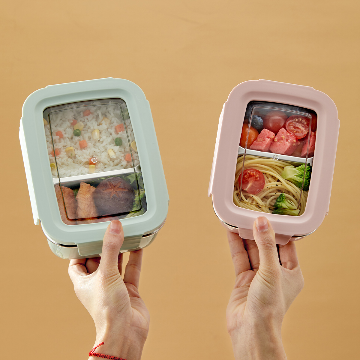 電子レンジ 304 ステンレス鋼コンパートメント弁当箱積み重 - Meal Prep Bowl のレビューと価格